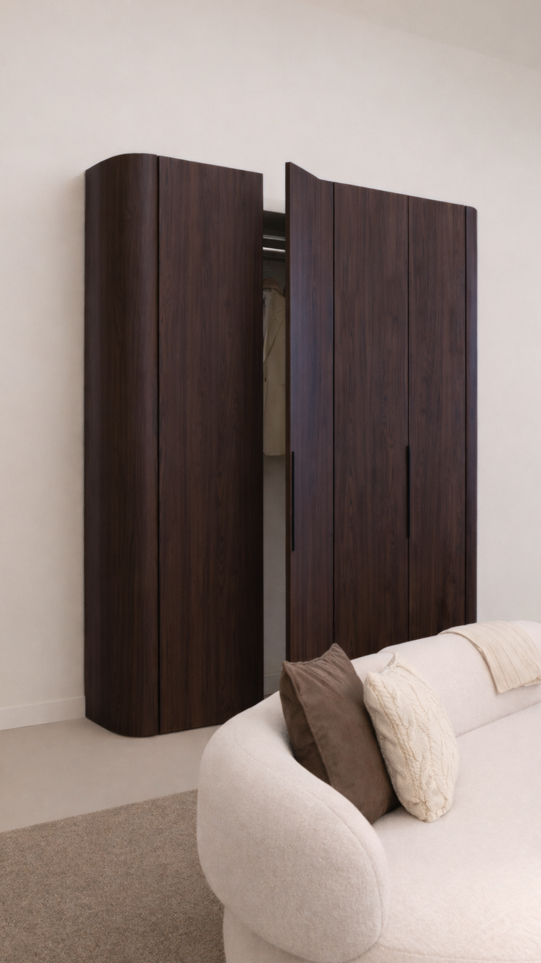Panneau de recouvrement arrondi PAX No.1 Shadow Walnut