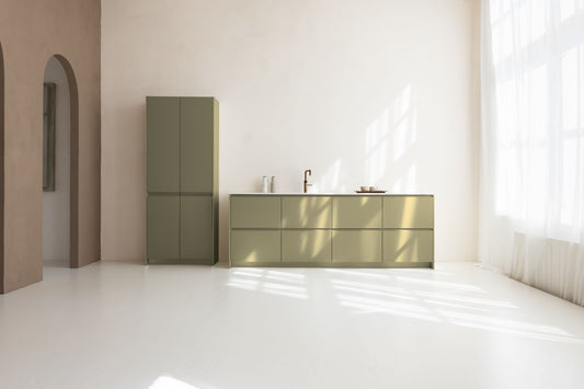 Kookeiland Utrecht — MDF Olive fronten