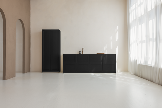 METOD deur No. 4 Black 20 cm / 40 cm / Nee