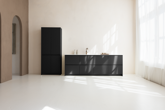 METOD deur No. 2 Black (2x) 25 cm / 80 cm / Nee