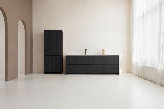 METOD deur No. 2 Black Oak (2x) 25 cm / 80 cm