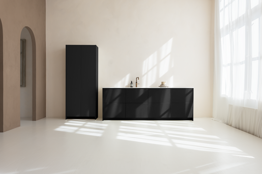 METOD plint No. 1 Black 240 cm / 8 cm / Nee