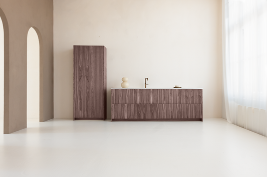 METOD plint No. 1 Light Walnut 240 cm / 8 cm