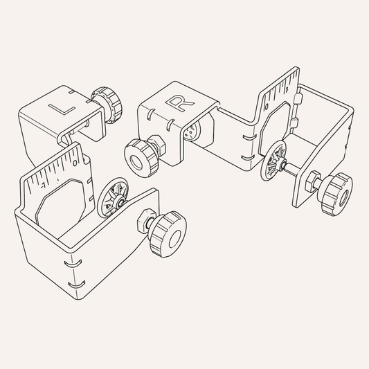 Front holders for wooden drawer assembly
