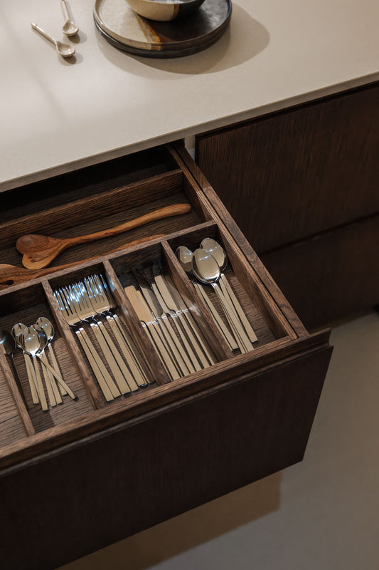 METOD wooden drawer Black Oak