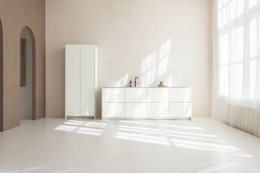 Kücheninsel Boden-Abdeckplatte No. 1 White