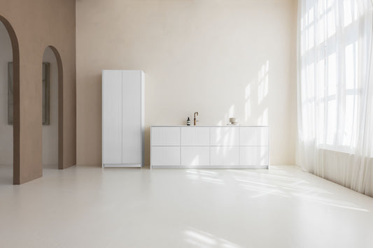 Kücheninsel Boden-Abdeckplatte No. 3 White