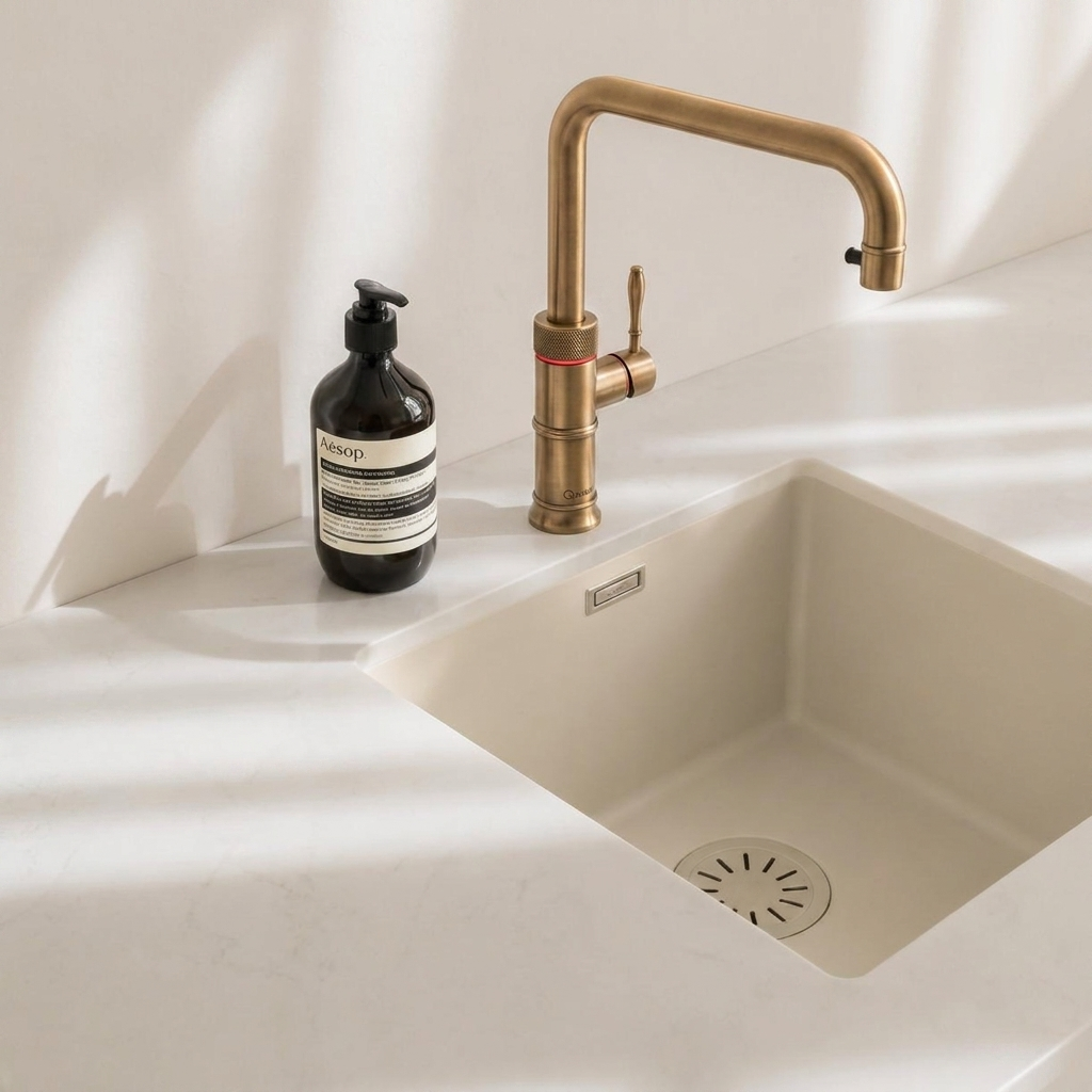 Quooker Classic Fusion Square Messing Patina