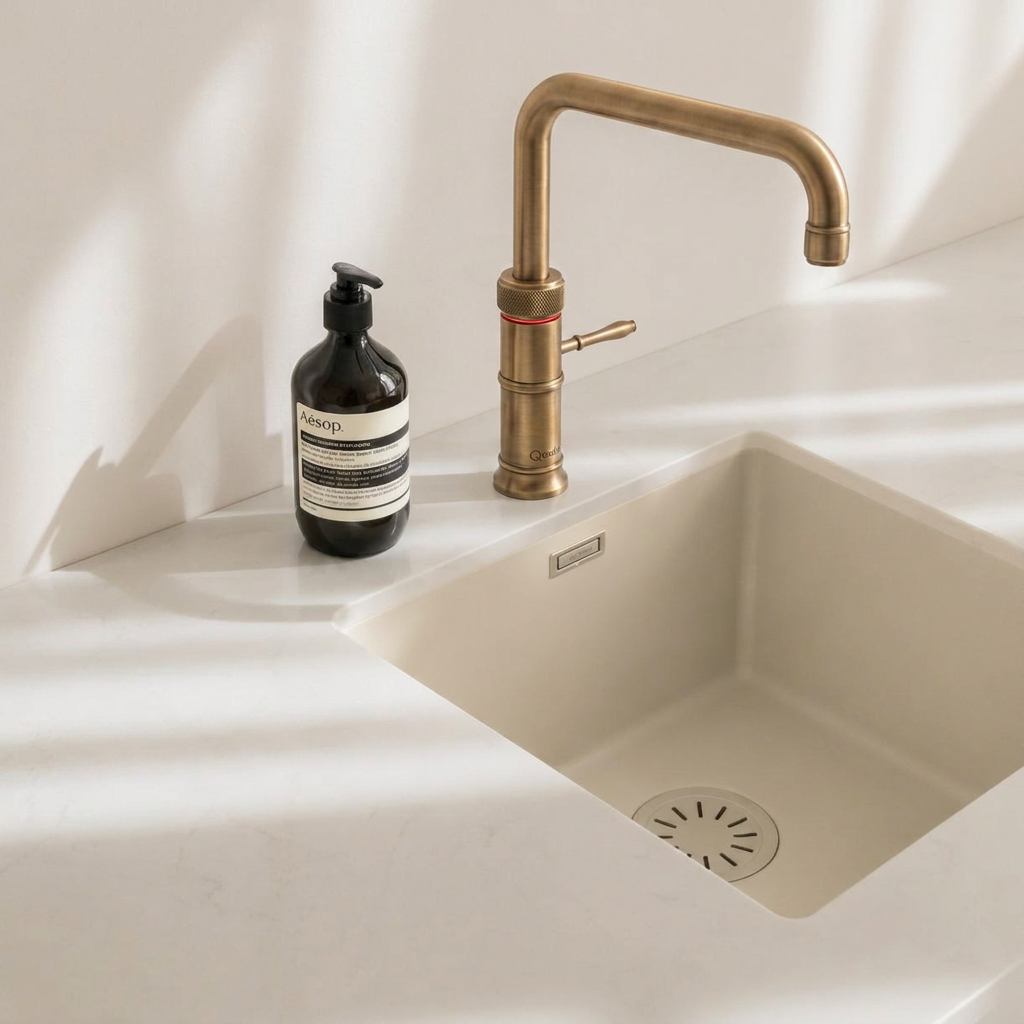 Quooker Classic Fusion Square Messing Patina