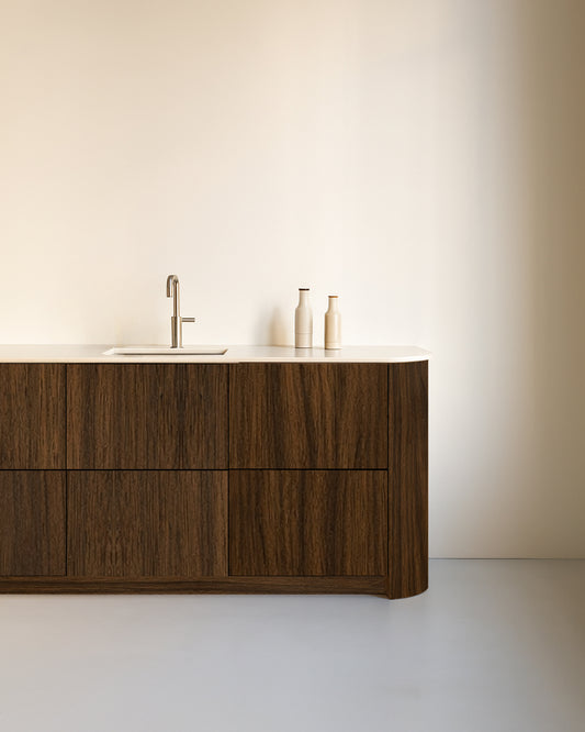 METOD double-sided round cover panel No. 1 Roast Walnut