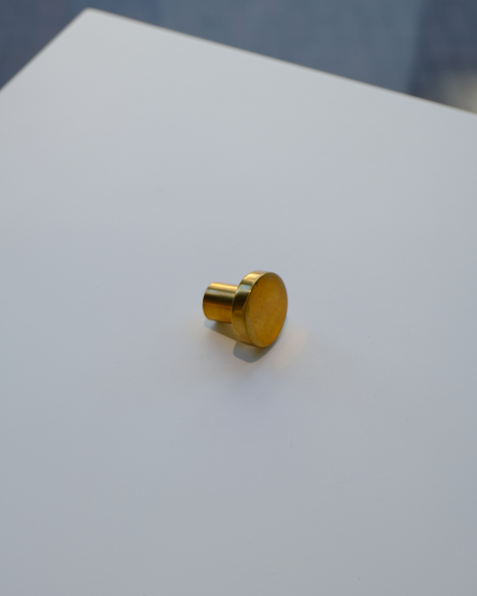 Unlacquered Brass Knob Mushroom