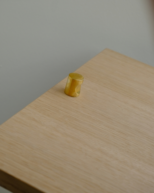 Unlacquered Brass Knob Small