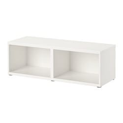 Besta base element white 120cm including hinges and push-to-open