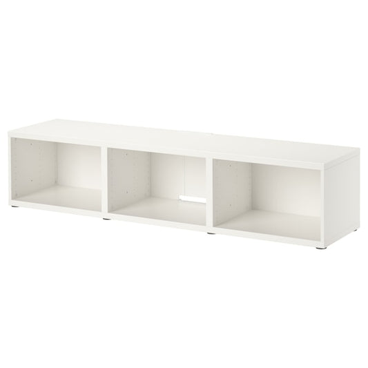 Besta base element white 180cm including hinges and push-to-open