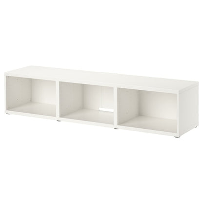 Besta base element white 240cm including hinges and push-to-open